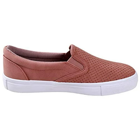 Soda shoes women/'s Traceur À Enfiler Semelle Blanc Chaussures Mauve Blush